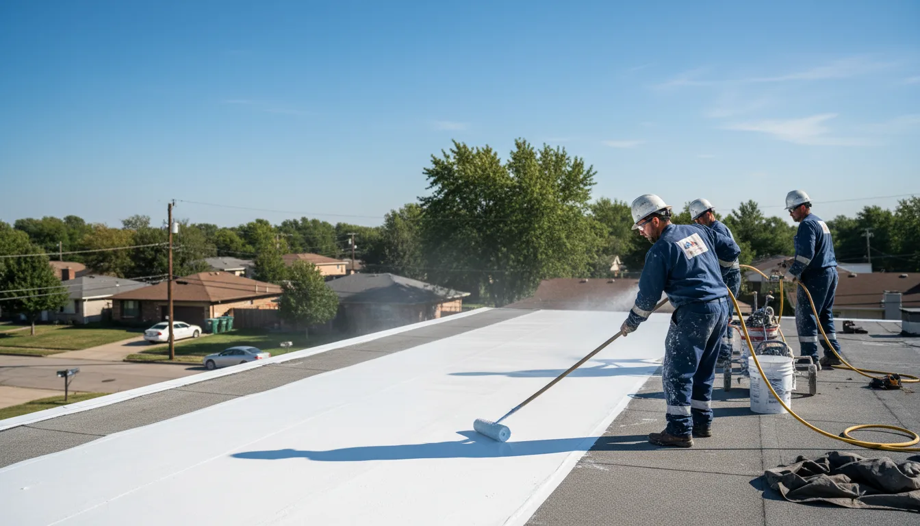Commercial roof coating in Mason, TX near me